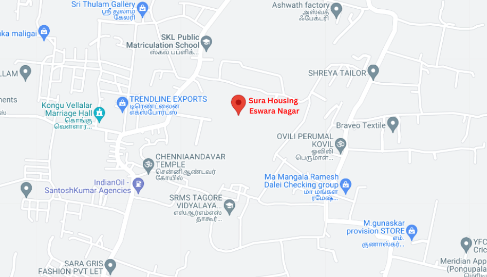 Sura housing map in Tiruppur