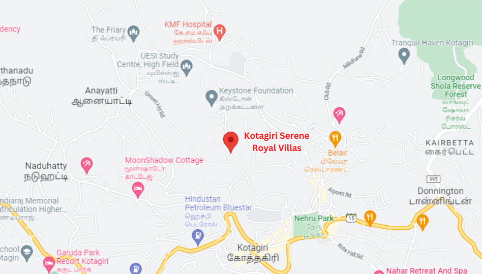 Sura housing map in Kotagiri